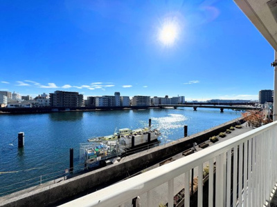 【展望】 | 鶴見リバーマンション | ◆前面には遮るものがなく、開放感と日当たりの確保がされております。現地にてこの眺望を是非ご確認ください。