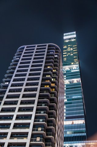 【外観】 | 【外観（夜）】あべのハルカスの真横にございます！「街をアートする」24階建てタワーマンション！
