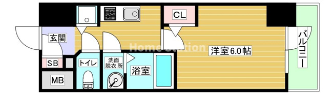 【間取り】 | エスリードレジデンス大阪福島フロント