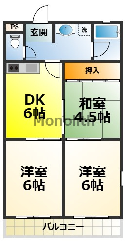 リバティ初芝の間取り