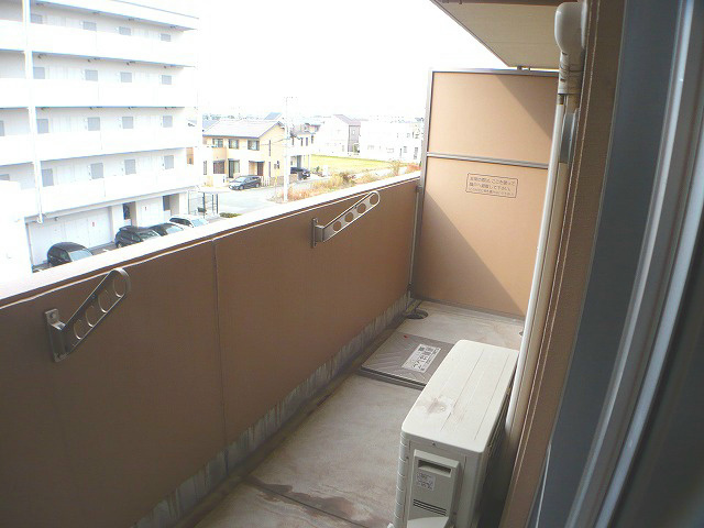 マンションレオーノのバルコニー