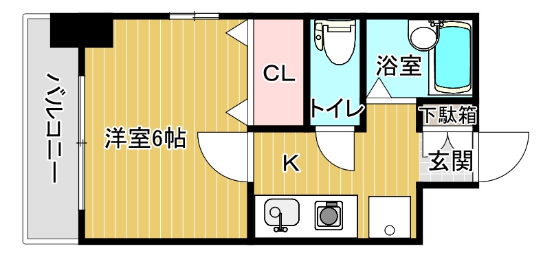 ボヌール西新町の間取り