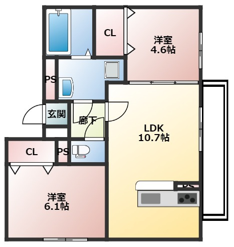 エムライズ大蔵中町の間取り