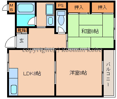 ハイフラット静徳の間取り