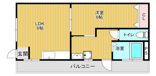 明神マンション1号の間取り
