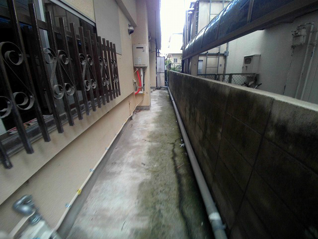 明神マンション1号のバルコニー