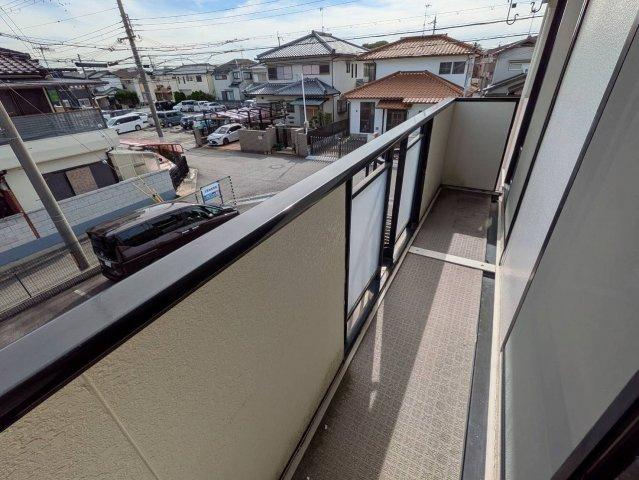 ハイツ王塚のバルコニー