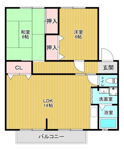 ハイツ王塚の間取り