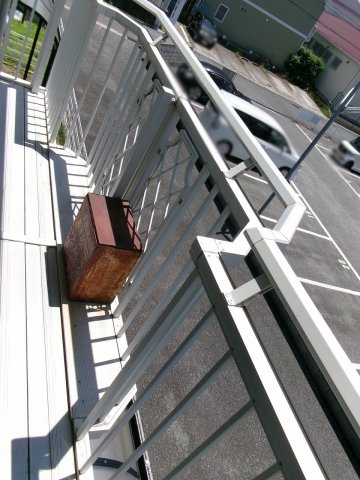 ウィンディアA棟B棟のバルコニー