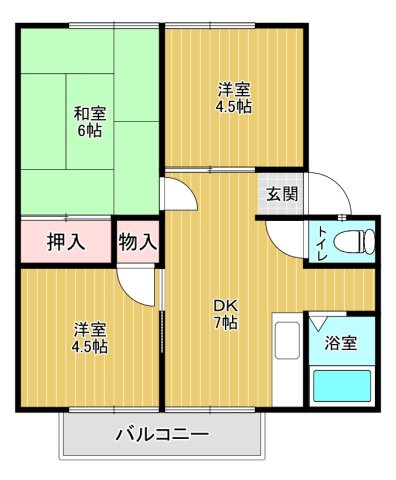 ウィンディアA棟B棟の間取り