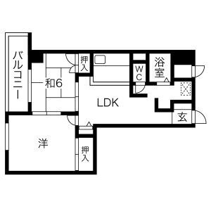 グリシーヌ静徳の間取り