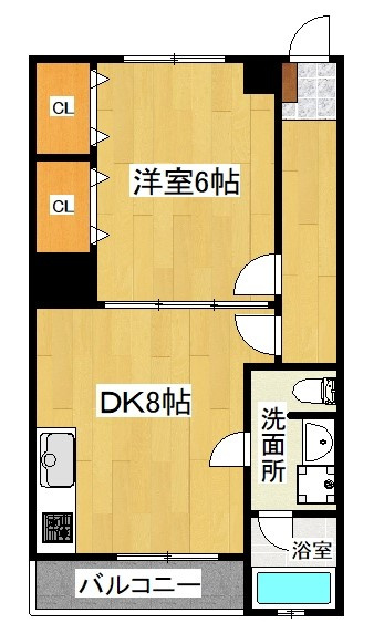 コーポ寿の間取り