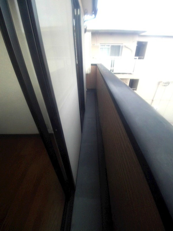 ECハイツのバルコニー