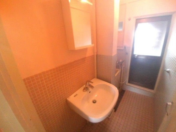 大蔵谷住宅の洗面所