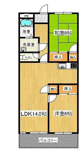 プレジオ王塚台の間取り