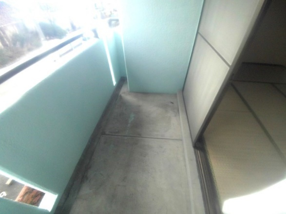 辻王ハイツのバルコニー