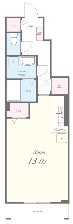 メルベーユ神戸の間取り