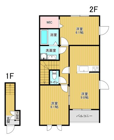 リュクス西明石Ⅱの間取り