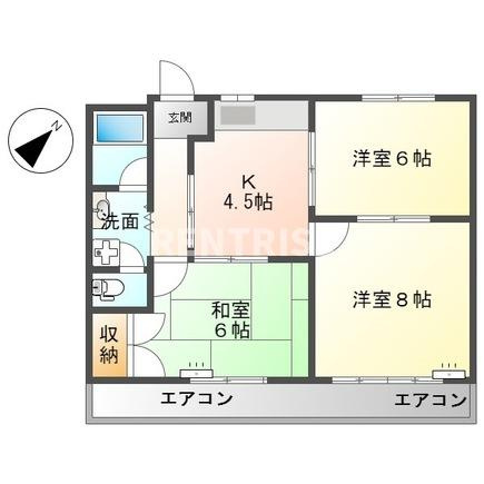 サンパレス尾崎の間取り|間取図