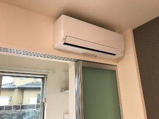 毛呂山町岩井東1丁目アパート新築工事の設備|エアコン（イメージ）