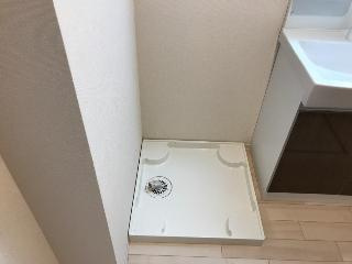 毛呂山町岩井東1丁目アパート新築工事の設備|洗濯機置場（イメージ）