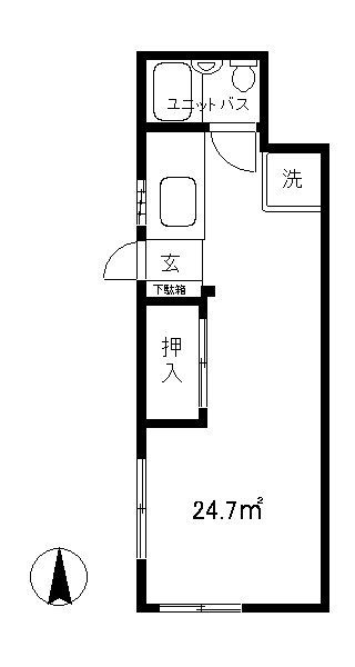 コーポかじかわの間取り