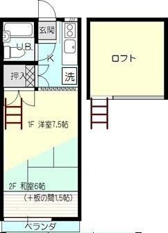 アティック二葉の間取り