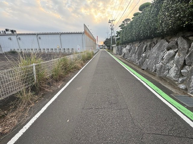 都城市大王町の売地の前面道路含む現地写真