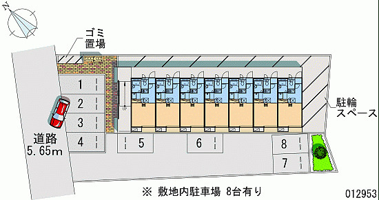 レオパレスアムールハウスの駐車場|画像4
