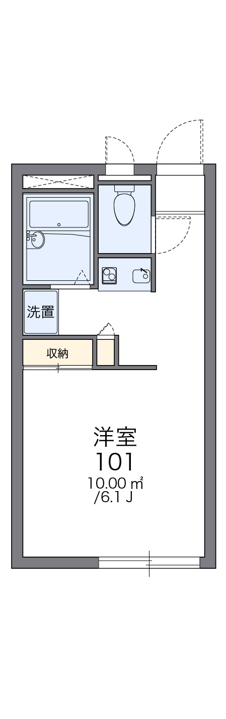 レオパレスアムールハウスの間取り|画像2