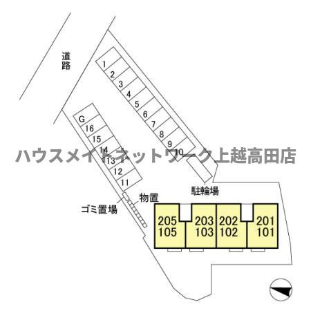 ラグナタウン南城の区画図|配置図