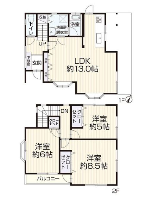 藤沢市鵠沼藤が谷4丁目　中古戸建の間取り|間取図「藤沢市鵠沼藤が谷4丁目　中古戸建」