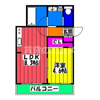 【間取り】 | レブリアント大橋南 | レブリアント大橋南の間取り