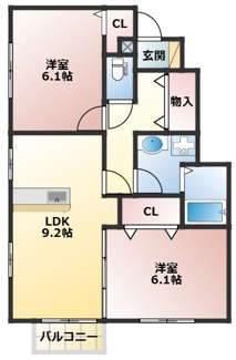 【間取り】 | プラムコート歌敷山