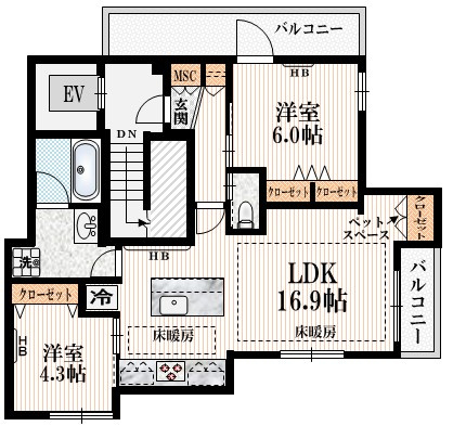 (仮称)代々木5丁目メゾンの間取り