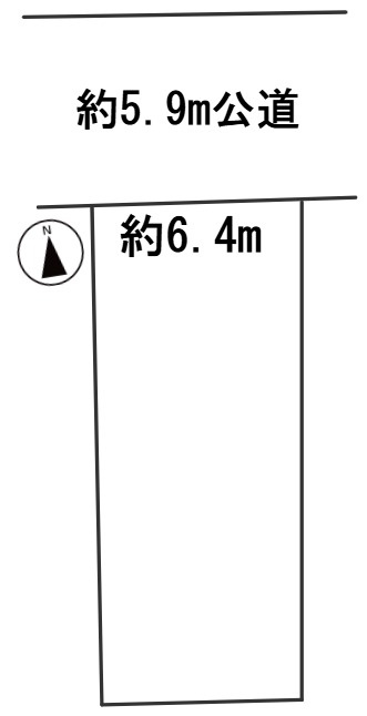 ６４３８７　岐阜市高森町3丁目土地の区画図