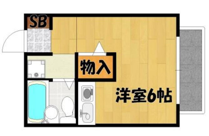 パレス苫編１番館の間取り