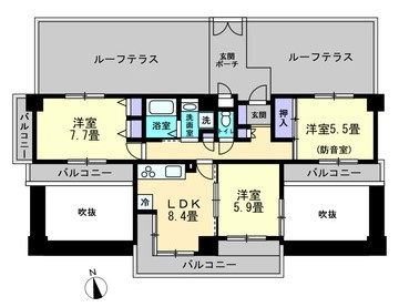 パサージュ福山木之庄の間取り