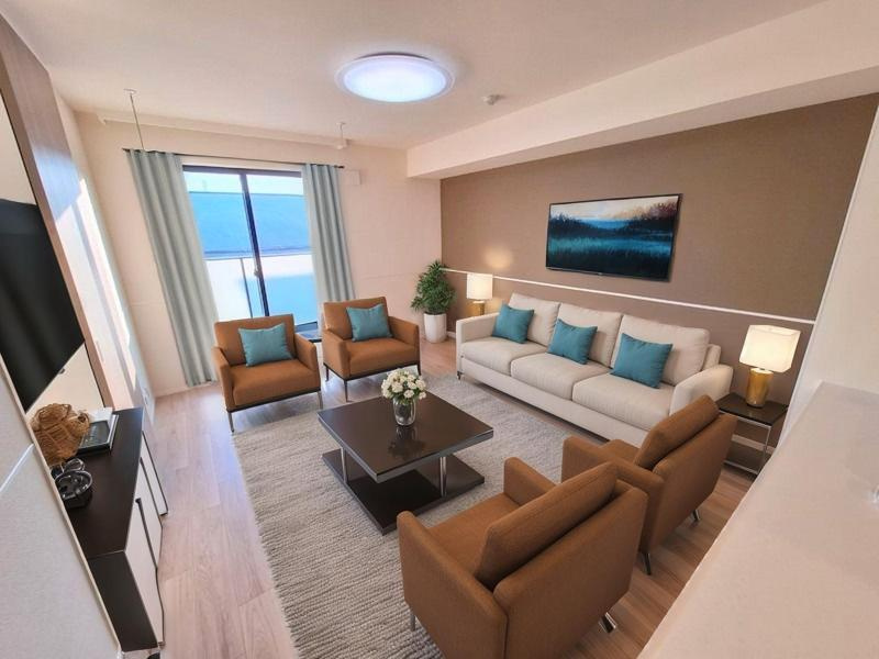 エクレット西品川の居間・リビング|CG家具の為、実際に家具の設置はありません。