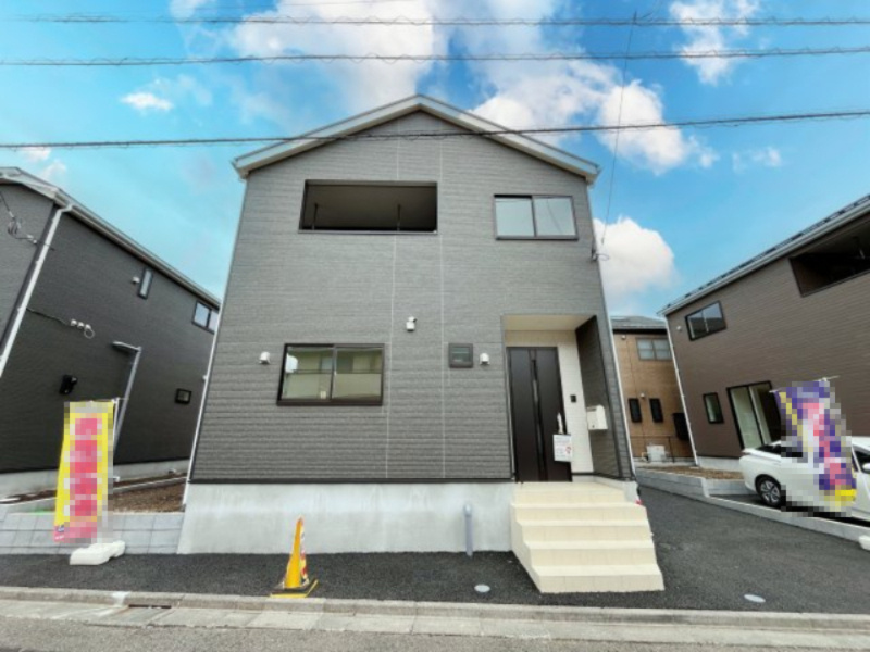 祝　成約済み　八王子市　犬目町　新築戸建て　３７期の外観|太陽光発電設備を標準で搭載しており、エコフレンドリーな新築戸建てです。～仲介手数料無料☆八王子ひなた不動産～八王子市犬目町　新築戸建て
