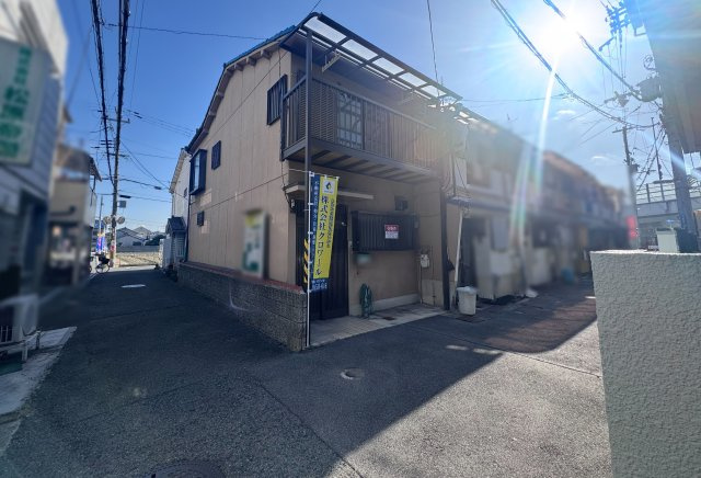 松原市天美南3丁目　テラスハウスの前面道路含む現地写真