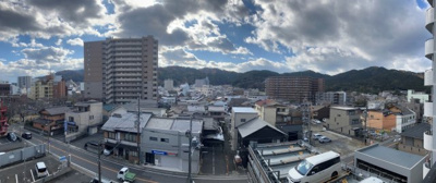 【展望】 | レ・ジェイド浜大津 | 大津市街の街並みと自然の山々のパノラマ眺望