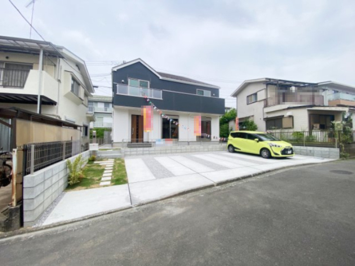 祝　成約済み　八王子市　絹ケ丘　新築戸建て　８期の外観|～仲介手数料無料☆八王子ひなた不動産～八王子市絹ケ丘　新築戸建て