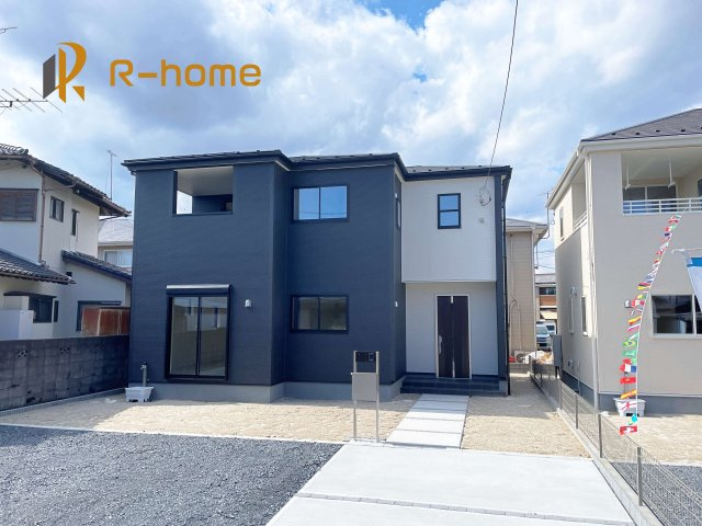 ひたちなか市市毛第7　新築戸建て　1号棟の外観|ご予約を頂ければ、『平日』はもちろん『早朝』や『夜間』もご見学可能です♪お気軽にお申し付けください♪