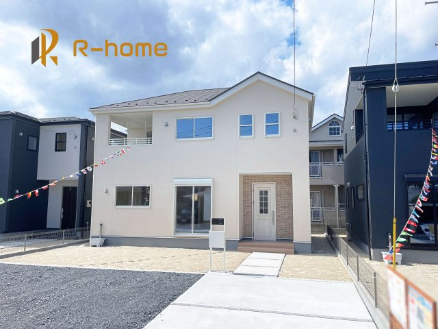 ひたちなか市市毛第7　新築戸建て　2号棟の外観|ご予約を頂ければ、『平日』はもちろん『早朝』や『夜間』もご見学可能です♪お気軽にお申し付けください♪