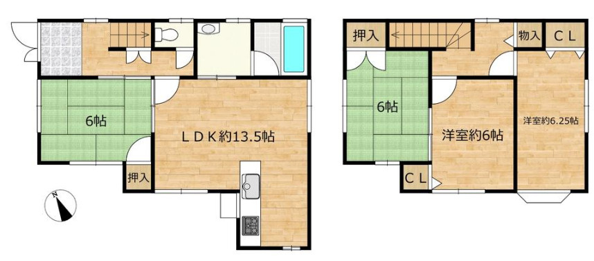 加古川市加古川町稲屋　中古戸建の間取り|4LDKです。