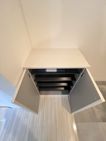 大阪市城東区東中浜１丁目の賃貸マンションの玄関