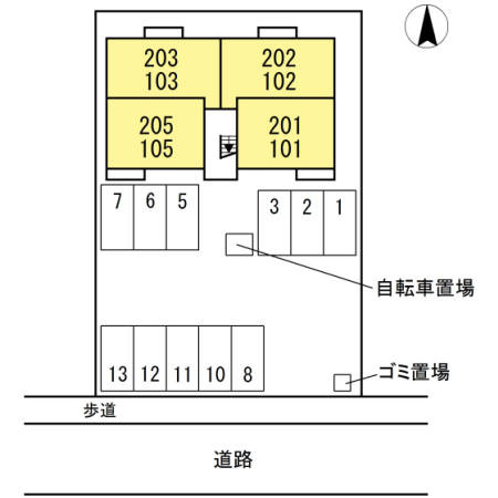 優 平川の区画図