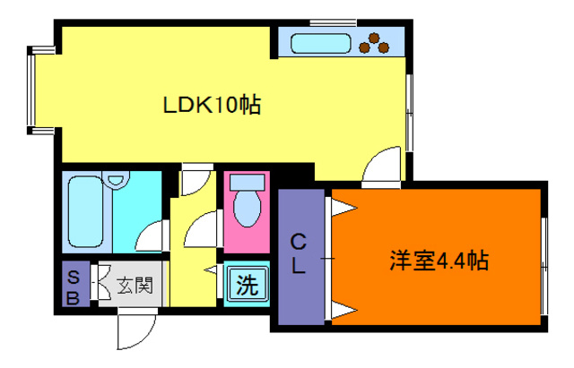 ソレイユ甲南の間取り