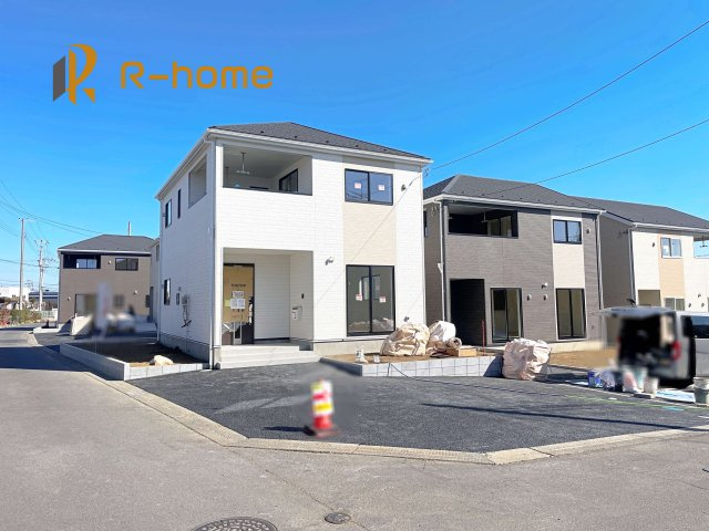 かすみがうら市下稲吉第14　新築戸建て　12号棟の外観|ご予約を頂ければ、『平日』はもちろん『早朝』や『夜間』もご見学可能です♪お気軽にお申し付けください♪